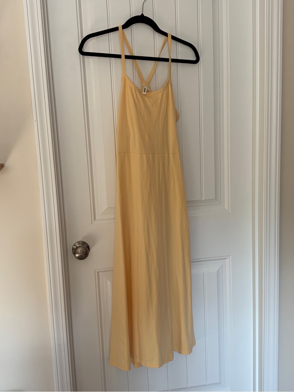 Pact Fit and Flare Dress / Butter Yellow / Size Large